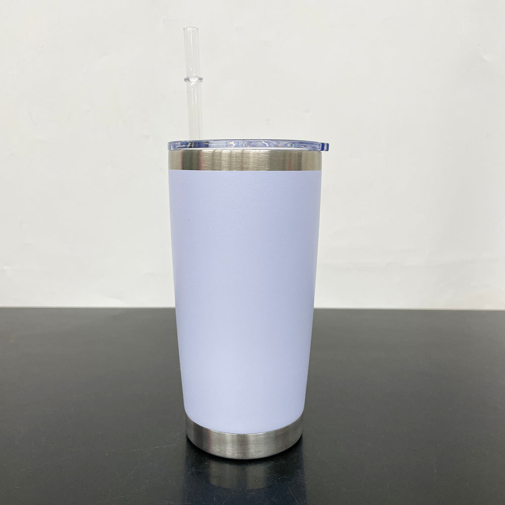 RTS USA_ 20oz Regular Black Color Powder Coat Coffee Tumbler Mugs 25pcs For Laser Engraving_USPNY