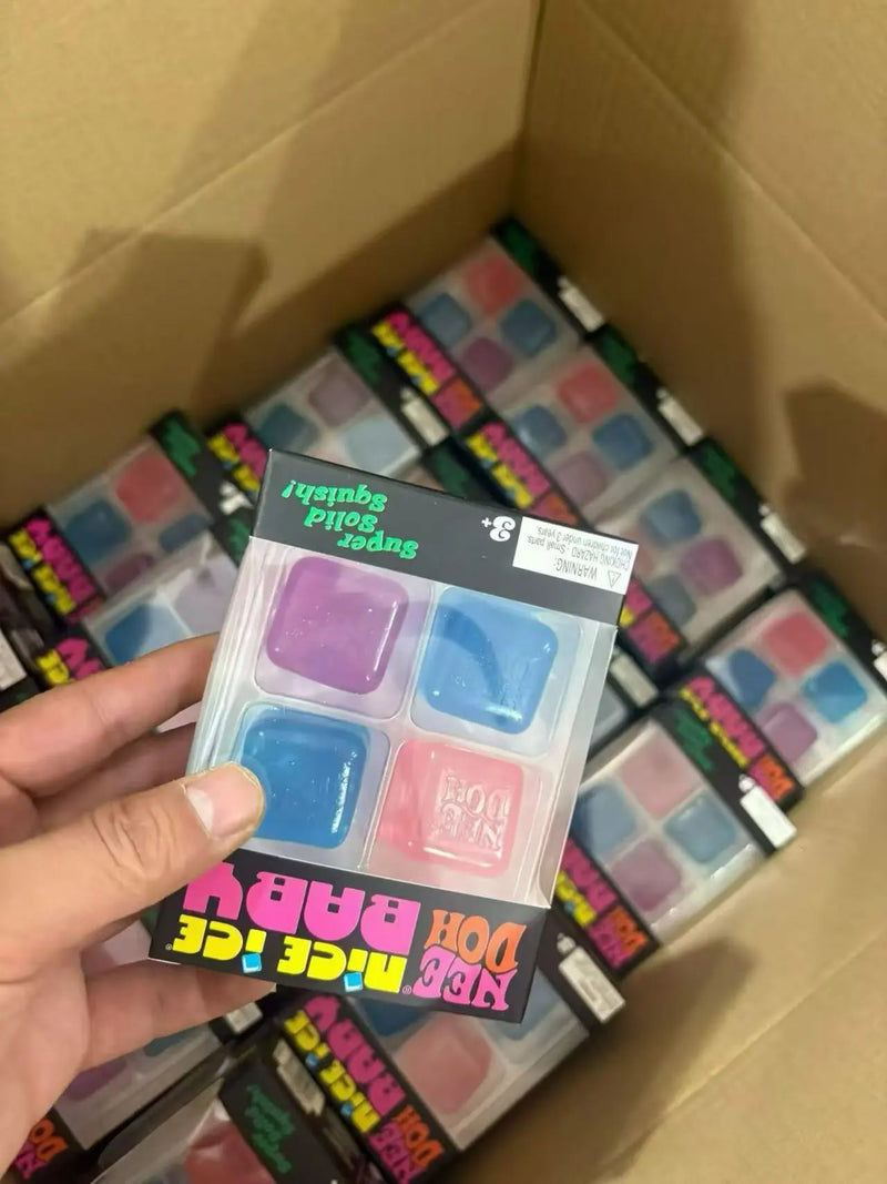 RTS USA_60pcs Needoh Style Mini Baby Nice Ice Cube Sets Stress Relief Fidget Cube Squishy Toy_USPNY