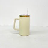 RTS USA_20oz Mirror Gold Plate Powder Coat Coffee Mugs with Removable Handle 20pcs For Laser Engraving_USPNY