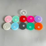 RTS USA_BPA Freee Plastic lids for 16oz/20oz Sublimation Glass Cans 10 Colors Mix_USPNY