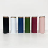 🖤💙❤️20oz Brushed Copper Plate Powder Coat Straight Skinny Tumblers 25pcs for Laser Engraving_CNPNY