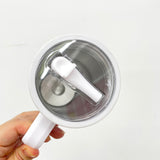 RTS USA_💚🎃20oz Leak Proof Straw Lids Glow in Dark White Blank Sublimation Kids Handle Tumblers 25pcs _USPNY