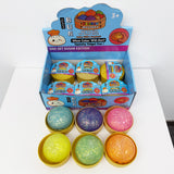72pcs 8.5cm Pectin Glitter Dumpling Squishy Mystery Box Colorful Soft Squeeze Decompression Dumpling Squishy Toys with Steamer_CNPNY