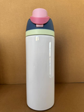 16oz/24oz Blank Sublimation Flip Straw Owala Style Kids Water Bottles 25pcs_CNPNY
