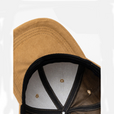 Women's Men's Suede Baseball Cap Faux Suede Leather Classic Adjustable Plain Hat Quality Baseball Cap Sun Hat For Laser Engraving_CNPNY