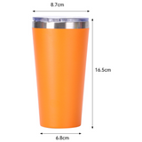 16oz Tapered Powder Coat Ice Coffee Wine Tumbler Mugs 50pcs For Laser Engraving_CNPNY