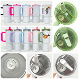 RTS USA_💚🎃40oz Glow In Dark Protour Lids White Sublimation Leak Proof Quencher Tumblers 20pcs _USPNY
