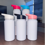 14oz White Sublimation Sports Lids Kids Water Bottles Leak Proof Lids 25pcs_CNPNY