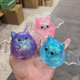 🎃👻🦇72pcs NeeDoh Halloween Pumpkin Bat Ghost Squishy Toys Sets Maltose Slow Rebound Squish Adults Fidget Toys_CNPNY
