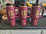 🔥30oz Mirror Gold underneath H2.0 Powder Coat Tumblers for Laser Engraving _CNPNY