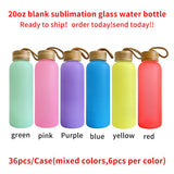 Presale USA_20oz sublimation White glass bottle Only White_CNPNY