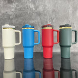 RTS USA_40oz Mirror Gold underneath Christmas Colors Powder Coat Quencher Tumblers For Laser Engraving_USPNY