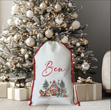 RTS USA_White Color Blank Sublimation Christmas Gift Santa Bags 50pcs_USPNY