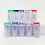 Pre-drilled 12oz/16oz Plastic Acrylic Snow Globe Mugs With Handle 25pcs_CNPNY