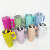 Arrived USA_40oz Macaron Colored Blank Sublimation Flip Straw Tumblers with Leak Proof lids_USPNY