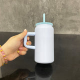 16oz Candy Colors Sublimation Stainless Steel Can Tumblers With Handle_CNPNY