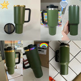 40oz Powder Coat Olive Army Green H2.0 Quencher Tumblers For Laser Engraving_CNPNY