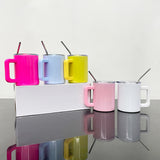 10oz Colored Blank Sublimation Coffee Mugs With Removable handle and Magnetic Lids_CNPNY