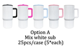 Presale USA_20oz Leak Proof Straw Lids Blank Sublimation Kids Handle Tumblers 25pcs_USPNY