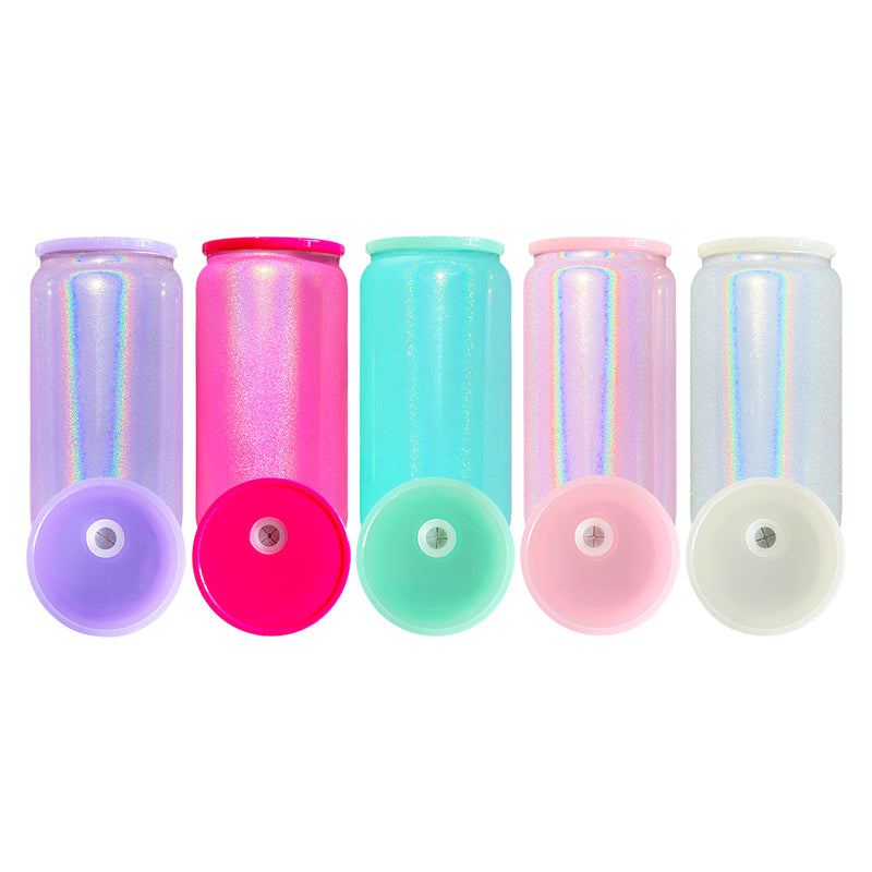 RTS USA_16oz shimmer sublimation glass tumblers with PP lids_USPNY