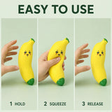 72pcs Crunchy Banana Squishy Toys ASMR Sensory Fidget Toy for Stress Relief Realistic Corn Squishy Toy with Crunchy Sound_CNPNY