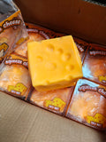 RTS USA_24pcs 11cm Cheese Squishy Stress Relief Original Sensory Food Squishy Stress Relief Fidget Toy_USPNY