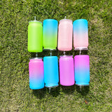 RTS USA_🔥16oz Matte colors Acrylic Plastic cans same size as glass cans_USPNY