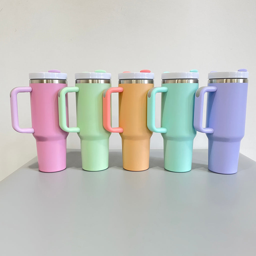 USA new arrival 40oz Matte & Glossy H2.0 Stanley dupes travel tumblers  _USPNY
