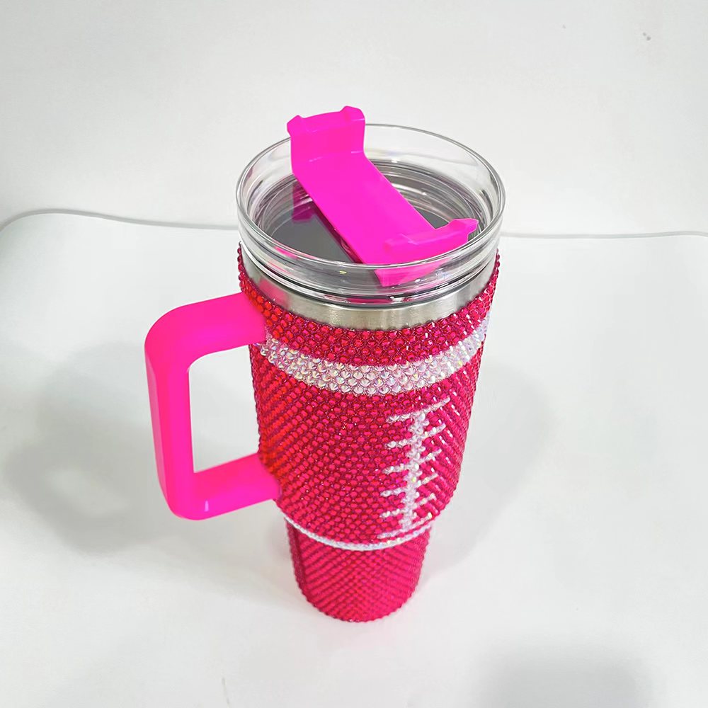 Stanley 40 oz blinged /rhinestoned pink Stanley cup