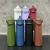20oz Mirror Copper Plated 2 in 1 Lids Powder Coated Outdoor Sports Water Bottles 20pcs For Laser Engraving_CNPNY