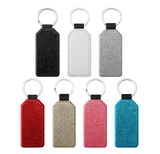 100pcs Pack Multiple Colors Blank Sublimation Blank PU  Keychain_CNPNY