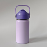 12oz Powder Coat Leak Proof Flip Straw Lids Kids Water Bottles 25pcs For Laser Engraving_CNPNY
