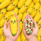 72pcs Crunchy Banana Squishy Toys ASMR Sensory Fidget Toy for Stress Relief Realistic Corn Squishy Toy with Crunchy Sound_CNPNY