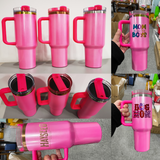 40oz H2.0 Winter Pink Glitter Tumblers for Sublimation & Laser Engraving Presale China_CNPNY