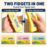72pcs 13*4cm 4oz Crunchy Butter Squishy Crispy Butter Stick Squishy Toys low Rising Squeeze Fidget Toy_CNPNY