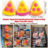 Presale USA_60pcs Pack of NeeDoh Happy Pizza Squishy Toys Sensory Stress Relief Cute Pizza Fidget Toys Slow Rising Stress-Relief Squishy Toys_USPNY