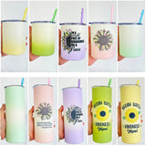 RTS USA_10oz/20oz ombre colors Matte Blank sublimation seamless tumblers_USPNY