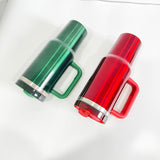 China to Canada_40oz H2.0 Dark Green Red Powder Coated  Christmas Colors Quencher Tumbler for Laser Engraving_CNPNY