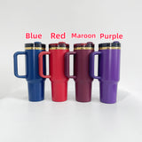 🔥40oz H2.0 Mirror Gold underneath Powder Coat Travel Tumblers 20pcs_CNPNY