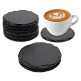 10cm_10cm Round Square Heart and Hexagon Shaped Slate Coaster for Laser Engraving_CNPNY