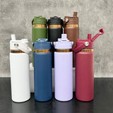 20oz Mirror Copper Plated 2 in 1 Lids Powder Coated Outdoor Sports Water Bottles 20pcs For Laser Engraving_CNPNY