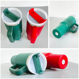 40oz H2.0 Powder Coated Christmas colors Stanley-style tumblers_CNPNY
