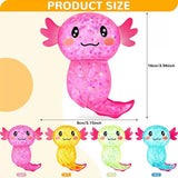 96pcs Axolotl Squishy Stress Relief Toy Glitter Fidget Toys Cute Malt Sugar Axolotl Toy Fidget Toys Adults Fidget Toys for Kids Youth Adult_CNPNY