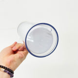 Presale USA_20oz Stainless Steel White Sublimation Snow Globe Skinny Tumblers With Acrylic Handle 25pcs_USPNY