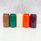 16oz Sublimation Glass Cans Autumn and Winter Christmas Colors Glass tumblers _CNPNY