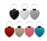 100pcs Pack Multiple Colors Blank Sublimation Blank PU  Keychain_CNPNY