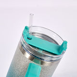 ✨40oz Rough Glitte Mmbré Sparkle Powder coated Quencher tumbler for lasher engraving_CNPNY