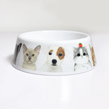 White Sublimation Blank Polymer Plastic Pet Bowl_CNPNY