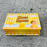 72pcs 7.5cm Small Size Cheese Squishy Stress Relief Original Sensory Food Squishy Stress Relief Fidget Toy_CNPNY