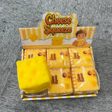 72pcs 7.5cm Small Size Cheese Squishy Stress Relief Original Sensory Food Squishy Stress Relief Fidget Toy_CNPNY